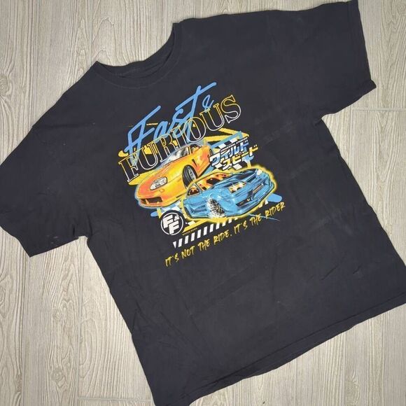 Universal Studios Fast & Furious Tokyo Drift Ride Black T-Shirt Men’s XL - Picture 3 of 6